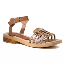 Sandalias Verano Bajas Mujer Suela Goma Brenda Tiritas