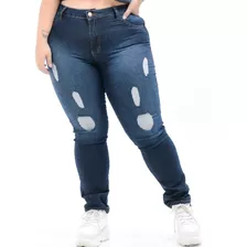 Calça Jeans Feminina Plus Size Dins Gordinhas Com Lyra 