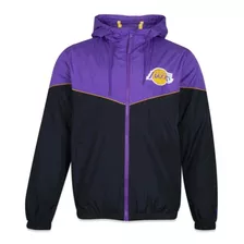 Jaqueta New Era Corta Vento Windbreak Nba Los Angeles Lakers