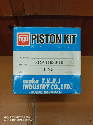 Piston Kit Tkrj 0.25 Y Otras Medidas Moto Jog Yamaha 50cc