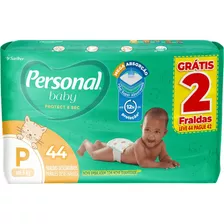 Fralda Personal Baby Protetc & Sec - Tam P - Com 132 Fraldas