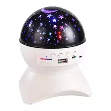 Lampara Velador Proyector Estrellas + Parlante Bluetooth 