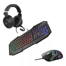 Combo Gamer Periféricos Teclado Mouse Rgb Headset Trust