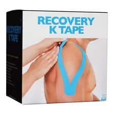 Recovery K-tape Kinesiológico Precortado 20 Unidades Azul Claro 5 Cmx5mt