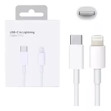 Cable De Carga Compatible Con iPhone, Entrada Tipo C, Salida Lightning, Color Blanco