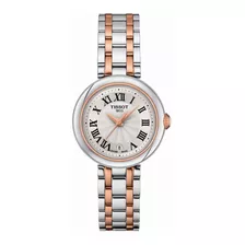 Tissot Bellissima Small T126.010.22.013.01 Color De La Correa Plateado Y Rosé Color Del Bisel Rosé Color Del Fondo Plateado