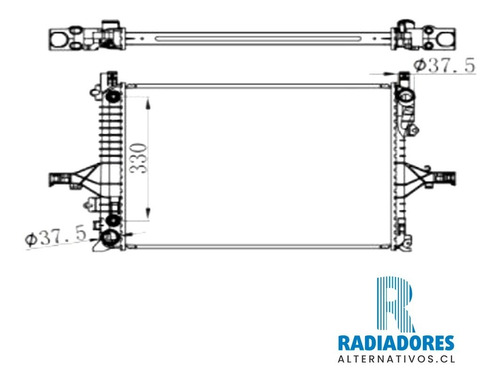 Radiador Volvo S60 - S80 - V70 - Xc70 2000 Al 2009 Foto 4