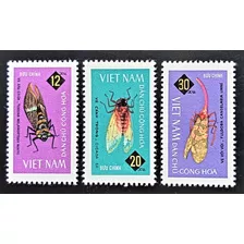 Vietnam Insectos, Serie Sc 363-365 1965 Mint L18170