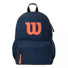 Mochila Urbana Wilson Azul Oscuro Diseño Liso 35l