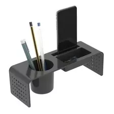 Organizador De Mesa Escritório Multi - Porta Canetas Celular