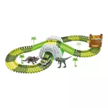 Pista Carro Hot Carrinhos Dinossauro Com Túnel E Acessórios