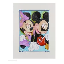 Litografía Disney Parks Mickey & Minnie Now And Forever 