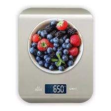 Balança De Cozinha Digital Alta Precisão Alimentos 10 Kg Inox