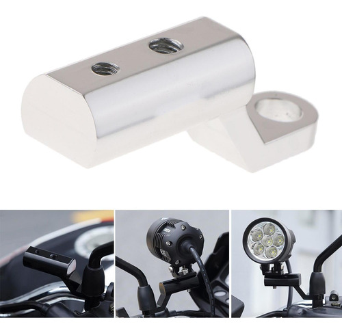 2pcs Soporte De Adaptador Extensor De Espejo De Motocicleta Foto 6