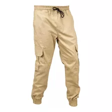 Calça Jogger Cargo Masculina Beje Algodão Frete Grátis Top