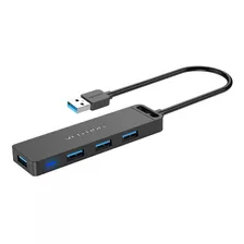 Vention - Hub Usb 3.0 De 4 Puertos Usb Ultradelgado, Carga D