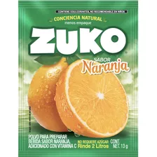 Bebida En Polvo Zuko Sabor Naranja 13g