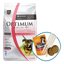 Alimento Perro Cachorro Optimum Raza Mediana Y Grande 15 Kg