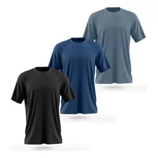 Kit 3 Camisetas Dry Esporte Academia Camisa Blusa Treino