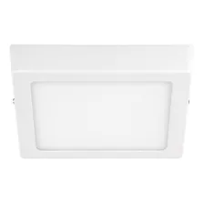 Luminario Led Sobreponer Cuadrado 12 W Surtek Color Blanco