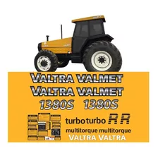 Kit Completo Adesivos Compatível Trator Valtra 1380s Turbo Cor Trator Valtra Valmet 1380s