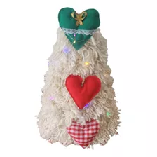 Árbol Adorno Navidad Decoración Corazón Luz Multicolor 33cm