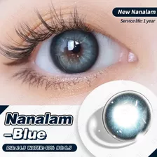 Pupilente Eyeshare Nanalam-blue 1 Año De Duración + Estuche 