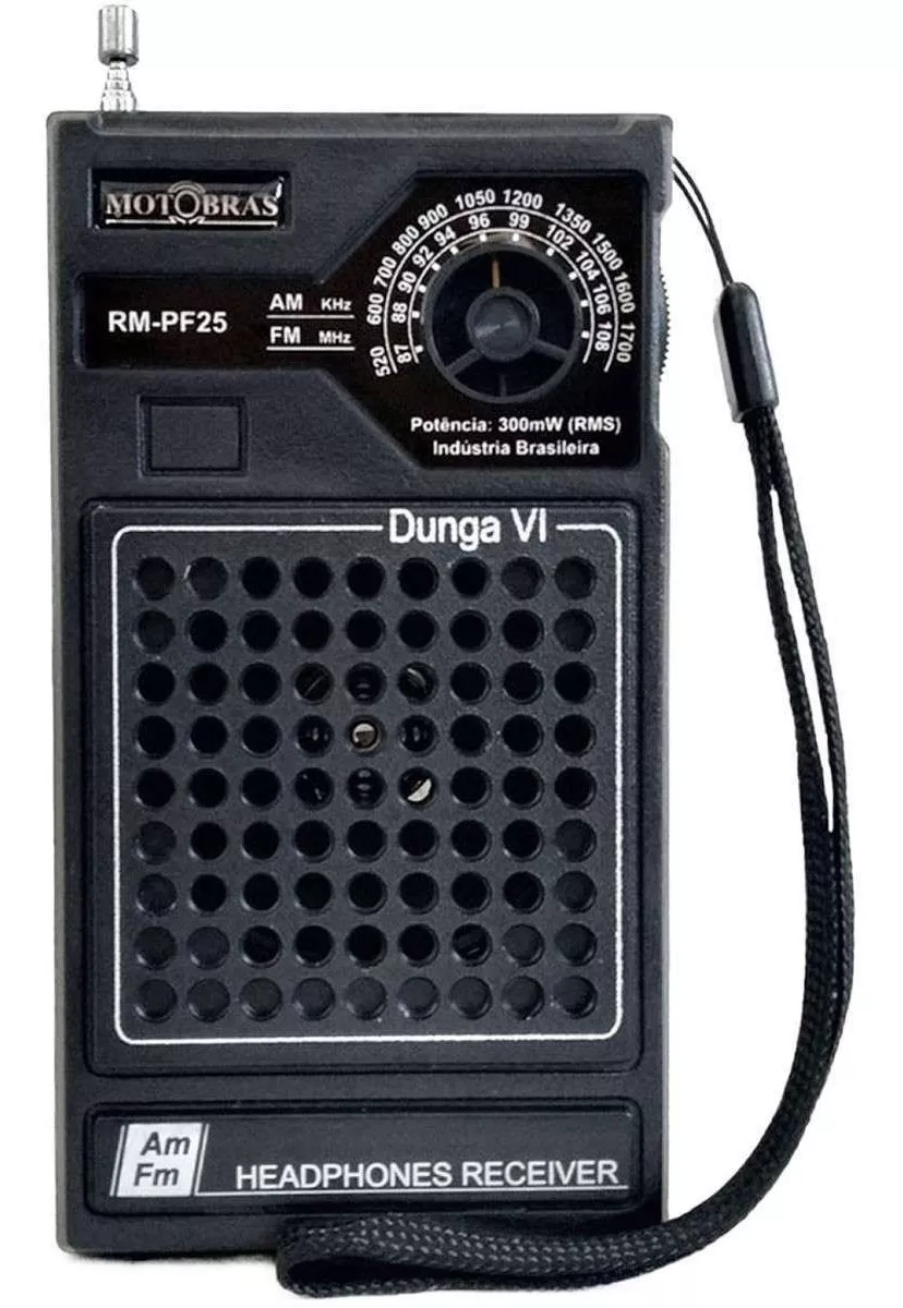 Rádio Portátil Motobras Dunga Am/fm Rm-pf25