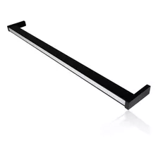 Cabideiro Led Para Closet Luz Quente 600mm Cor Preto Fosco