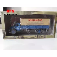 Miniatura Caminhão Mudança E Montagem De Móveis Escala 1/43