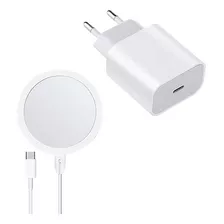 Cargador Inalámbrico Para iPhone 12 / 13 / 14+adaptador 20w