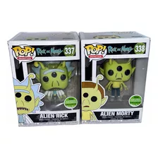 Funko Pop Alien Rick & Alien Morty Convención (caja 8/10)