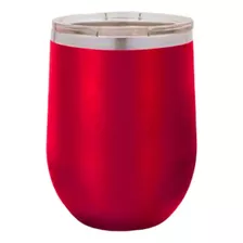 Mate Vaso Termico Acero Inox. Con Tapa 320ml Color Rojo