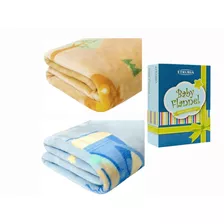 Kit 2 Cobertores Bebe Menino Antialérgico 1,10mx90cm Enxoval