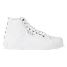 Zapatillas Dc Shoes Modelo Manual Hi Plataforma Blanco Mujer