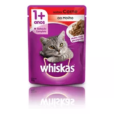 Sachê Ração Úmida 1+ Whiskas Gatos Para Gato Adulto 85g