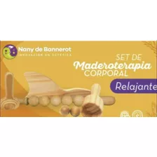 Kit Maderoterapia Corporal Relajante Con Rodillo De Esferas