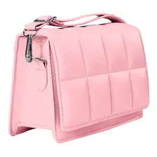 Bolsa Crossbody Bandolera Mensajera Dama Moda Mujer Color Rosa