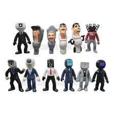 Colección De 12 Figuras Skibidi Toilet Personajes 7cm