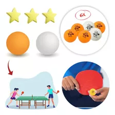 6 Bolas Bolinha De Ping Pong P/ Tenis De Mesa Profissional