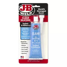 Sellado J-b Weld Negro Rtv, 3 oz, Transparente