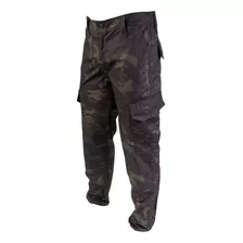 Pantalón Militar Tactico Hombre Multicam Black Rip Stop 