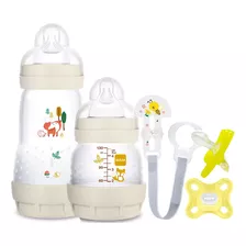 Kit Mamadeiras Mam 130 E 260ml + Chupeta Comfort + Prendedor