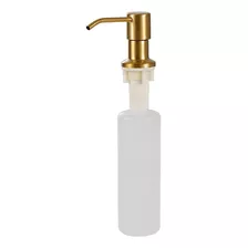 Dispenser Dosador Detergente 300ml Inox 304 Dourado Idi02