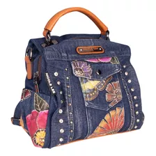 Mochila Multi Nicole Lee De Mezclilla Estampada Fw23