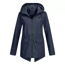 Chaqueta De Lluvia Con Capucha Para Mujer Gabardina Impermea