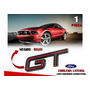 Emblema Delantero Mustang Metal Calidad Original Negro Mate