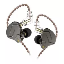 Fone De Ouvido In-ear Kz Acoustics Zsn Pro Standard Cinza Sem Mic