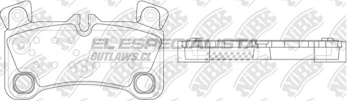 Pastilla De Freno Trasera Volkswagen Touareg 2007 Foto 2