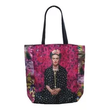 Bolsa Frida Rosas Sacola Ecobag Lateral Floral